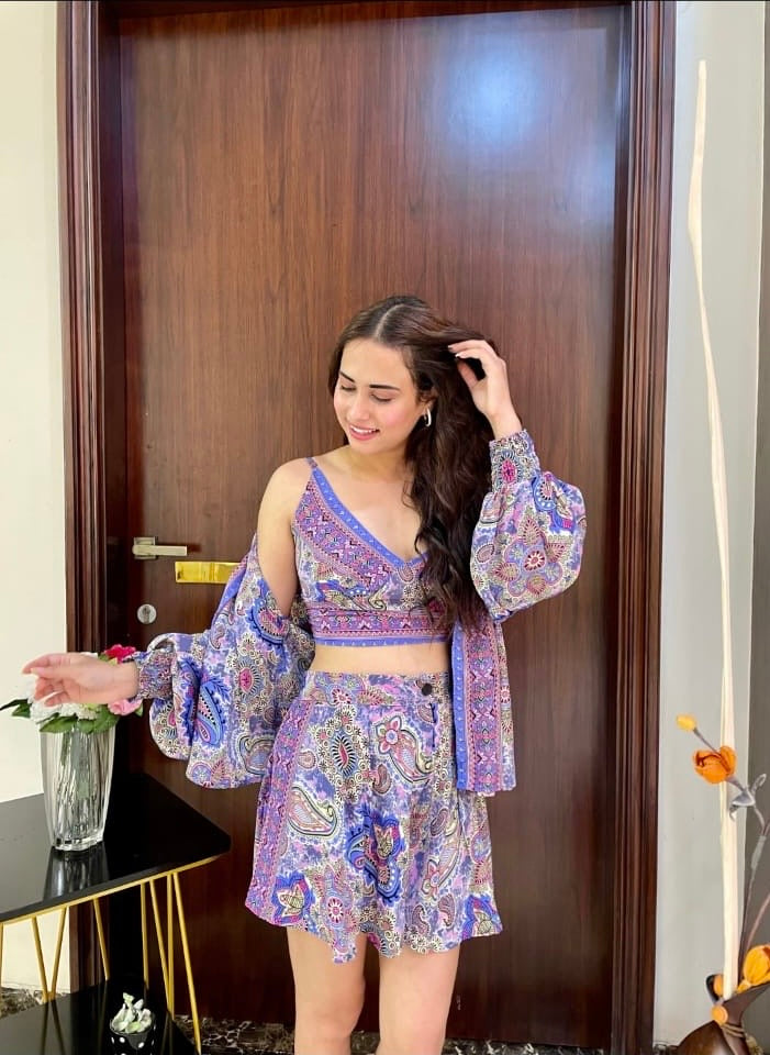 Trio Chic Co-ord Set - Purple
